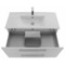 Modern Wall Mount Bathroom Vanity & Sink, 38